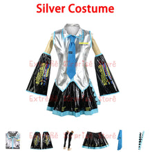 Load image into Gallery viewer, European Size Optimized Version Miku Cosplay Costume Full Set Mikuo Cosplay Dress Uniform  Headwear Props Miku Cosplay Suits
