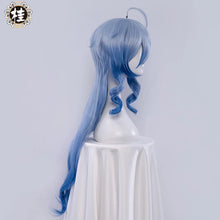 Load image into Gallery viewer, PRE-SALE UWOWO Game Genshin Impact Ganyu Cosplay Wig 80cm Long Blue Gradient Gan Yu Cosplay Hair Wigs Gan Yu Cosplay Hair
