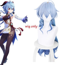 Load image into Gallery viewer, Game Genshin Impact Cosplay Ganyu Costume Shoes Horns Wig Cosplay Anime Game Gan Yu Women Outfit Anime Halloween Party Fancy
