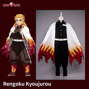 In Stock UWOWO Rengoku Cosplay Costume New Design Kimetsu no Yaiba Demon Slayer Demon Slayer Cosplay Outfit Halloween Haori