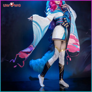 Ahri Spirit Blossom LOL Cosplay Costume Spirit Blossom Ahri Cosplay Costume Hot Halloween Game Cost