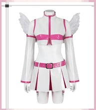Load image into Gallery viewer, Anime 2.5 Dimensional Seduction Lilysa Amano Liliel Cosplay Costume Wig Wing Stockings Skirt Set Leather White Uniform Girls
