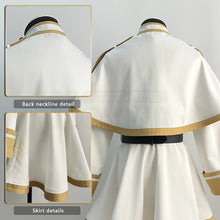 Load image into Gallery viewer, HOLOUN Frieren Beyond Journey&#39;s End Anime Frieren Cosplay Costume Shawl Cloak Dress Wig Grey Ponytail Rose Net Christmas
