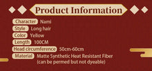 Load image into Gallery viewer, UWOWO Fanart Namii Chinese Dress Cheongsam Cosplay Wig Long Yellow Gold Hair 100cm Wig
