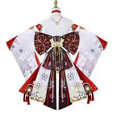 Load image into Gallery viewer, High Quality Yae Miko Cosplay Costume Uniform Jacquard Fabric Wig Chinese Style Halloween Costumes for Women Game  Anime
