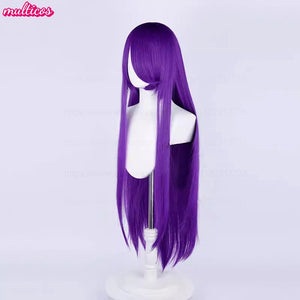High Quality Anime 100Cm Long Staight Cosplay Wig Black White Red Pink Brown Gold Blue Blonde Purple Heat Resistant Hair Wigs