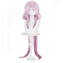Load image into Gallery viewer, UWOWO Evernight Wig Game Honkai Star Rail Evernight Cosplay Wig March 7th Wig Long Hair White and Blue Hair  Halloween Wig

