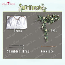 Load image into Gallery viewer, UWOWO Aerithh Cosplay Collab Series: 7 Rebirthh FF-7 Aerithh White Gown Cosplay Costume Woman Dress
