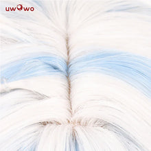 Load image into Gallery viewer, UWOWO Furina Cosplay Wig Game Genshin Impact Furina Fontaine Cospaly Wig Light Blue And Silver Long Hair
