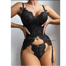 Load image into Gallery viewer, Erotic Sexy Lace Bra And Panty Set Underwear Transparent Bra Exotic Sets Sexy Thong Woman Porn Fancy Sensual Luxury Lingerie
