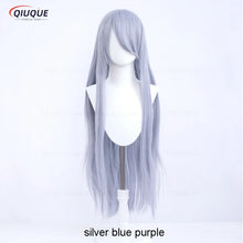 Load image into Gallery viewer, 73 Colors 100cm Long Straight Cosplay Wig Anime Compatible Universal Omopinenet Heat Resistant Synthetic Hair Wigs + Wig Cap
