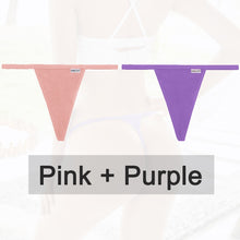 Load image into Gallery viewer, 2PCS/Set Cotton Panties Sexy G-String Women&#39;s Underwear T-Back Lingerie for Female Panties Underpants Briefs Thong Intimates

