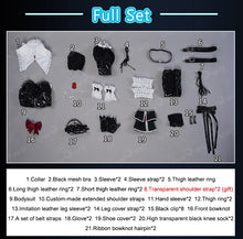 Load image into Gallery viewer, IN STOCK UWOWO Marie Roses Cosplay Summer Swimsuits Black Bodysuit Cosplay Halloween Costume Carnival Outfit
