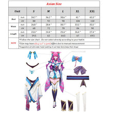 Load image into Gallery viewer, ROLECOS LOL Spirit Blossom Ahri Cosplay Costume Ahri Cosplay Wig Game LOL Ahri Costume Women Kimono Hanfu Full Set Chinese Dress
