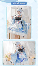 Load image into Gallery viewer, LAST BATCH UWOWO Ayaka Cosplay Maid Costume Genshin Impact Cosplay Maid Dress Maid Ver. Kamisato Ayaka Women Halloween Costumes
