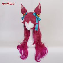 Load image into Gallery viewer, IN STOCK UWOWO League of Legends LOL Spirit Blossom Ahri Foxx Cosplay Wig With Ears Long Hair
