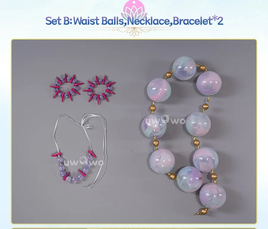 IN STOCK UWOWO Syndra Cosplay Costume Accessories Waist Bracelet Decor Set Game League of Legends/LOL: Spirit Blossom SB Props