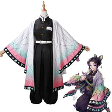 Load image into Gallery viewer, Women Girls Kochou Kanae Cosplay Costume Demon-Slayer ForAdult Anime Kimetsu-No-Yaiba Shinobu Kochou Halloween Clothes
