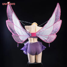 Load image into Gallery viewer, IN STOCK UWOWO Tecnaa Cosplay Anime Cosplay Costume Big Fairy Wings Cosplay Princes Costume Outfit Butterfly Halloween Costumes
