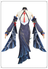 Load image into Gallery viewer, Frostflower Dew Shenhe Cosplay Costume Genshin Impact Adult Uniform Wig Anime Halloween Costumes Women Game Character Outfit

