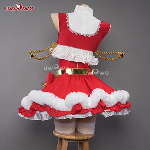 In Stock UWOWO Mikku Cosplay Christmas Outfit 2023 Cosplay Costume Red Dress Cute Role Play