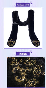 IN STOCK UWOWO Cheshiree Cosplay Game Azur Lanee Cheshiree Cait Sith Crooner Gown Cosplay Costume with shawl Halloween Costume