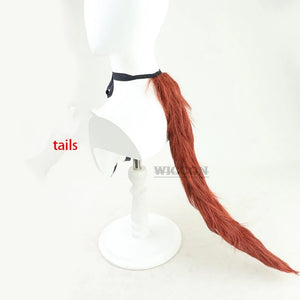 Game Umamusume: Pretty Derby Daiwa Scarlet Cosplay Costume Wig Ears Anime Uma Musume Racing Association Dress Hallowen Suit tail