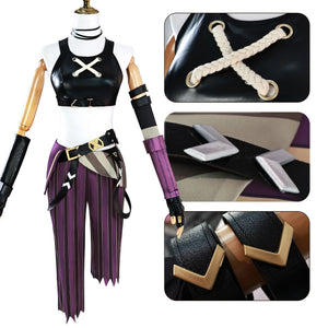 in stock Asian size LOL Jinx Cosplay Costume Anime LOL Arcane Jinx Cosplay outfit  Halloween Suit Costume jinx  wigs shoes