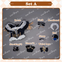 Load image into Gallery viewer, LAST BATCH UWOWO Exclusive Navia Cosplay Genshin Impact Fanart Navia Maid Cosplay Costume with Bow Maid Dress Halloween Costumes
