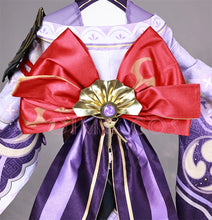 Load image into Gallery viewer, High Quality Genshin Impact Raiden Shogun Cosplay Costume Carnival Uniform Wig Anime Halloween Costumes Women Game Beelzebul
