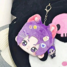Load image into Gallery viewer, Anime BLUE LOCK Mikage Reo Nagi Seishiro Plush Coin Purses Short Wallet Cute Pendant Backpack Accessories Girl&#39;s Gift Keychain
