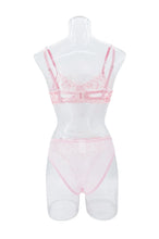 Load image into Gallery viewer, Mesh Sheer Lingerie Set – French Floral Embroidered Underwear, Sexy Bra &amp; Briefs for Women
