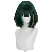 Load image into Gallery viewer, UWOWO Nefer Wig Game Genshin impact Nefer Cosplay Wig Short Hair Green Hair Halloween Wig
