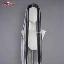 Load image into Gallery viewer, UWOWO Frankiee Stein 1 Cosplay Wig Black Silver 90CM Long Hair Heat Resistant Halloween Cosplay Outfit Wig
