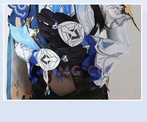 Genshin Impact Eula Cosplay  Costume Uniform Anime Chinese Style Halloween Costumes For Women Game