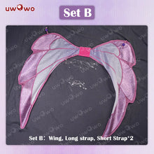 Load image into Gallery viewer, IN STOCK UWOWO Tecnaa Cosplay Anime Cosplay Costume Big Fairy Wings Cosplay Princes Costume Outfit Butterfly Halloween Costumes
