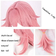 Load image into Gallery viewer, Yae Miko Cosplay Wig Women 85cm Long Pink Wig Cosplay Anime Cosplay Wigs Heat Resistant Synthetic Wigs Halloween
