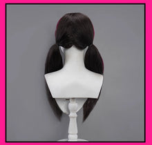 Load image into Gallery viewer, IN STOCK UWOWO Draculauraa Cosplay Wig  Long Hair 60CM Long Black Pink Wig Heat Resistant Halloween Cosplay Outfit Wig
