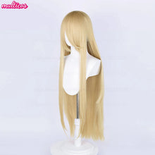 Load image into Gallery viewer, High Quality Anime 100Cm Long Staight Cosplay Wig Black White Red Pink Brown Gold Blue Blonde Purple Heat Resistant Hair Wigs

