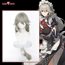 Load image into Gallery viewer, IN STOCK UWOWO Game Zenless Zone Zero/ZZZ Rina Alexandrina Maid Dress Wig Cosplay Hair Long Grey Hair
