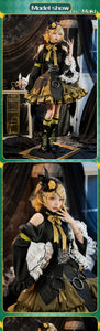 IN STOCK UWOWO Cosplay Kagaminee Rinn x Rascal Collab Witchh Gothicc Halloween Cosplay Costume