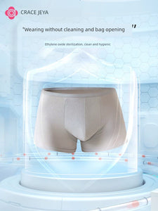 Grace Disposable Underwear Men Cotton Boxer plus Size Travel Business Trip Daily Disposable Wash-Free Travel Pure Cotton Shorts