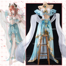 Load image into Gallery viewer, IN STOCK UWOWO Nilou Cosplay Genshin Impact Fanart Nilou &#39;Aqua Seraphina&#39; Dance Dress Cosplay Costume
