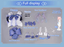 Load image into Gallery viewer, 【Wetrose】In Stock Kokomi Maid Cosplay Costume Genshin Impact Artist&#39;s Exclusive Fanart Sangonomiya Dress Set Wig Halloween Xmas
