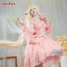 Load image into Gallery viewer, LAST BATCH UWOWO Anime/Mangaa Chii Cosplay Costume Lolita Pink Dress with Bowknot Clamp Halloween Christmas Chii Costumes Outfit
