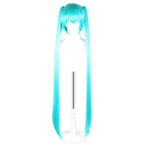 Hair Miku Cosplay Wig Long Heat Resistant Synthetic Hair Clip Ponytails Wigs + Wig Cap