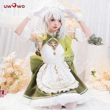 Load image into Gallery viewer, IN STOCK UWOWO Nahida Cosplay Genshin Impact Cosplay Fanart Nahida Cute Maid Cosplay Maid Dress Ice-green Halloween Outfit
