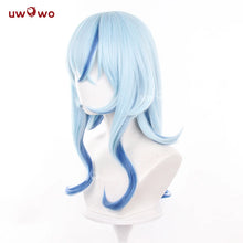 Load image into Gallery viewer, UWOWO Shorekeeper Wig Game Wuthering Waves WuWa Shorekeeper WuWa Cosplay Wig Long Hair Blue Hair Halloween Wig
