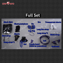 Load image into Gallery viewer, LAST BATCH UWOWO Cheshiree Cosplay Game Azur Lanee Cheshire Party Dress Suit Cosplay Costume Sexy Black Suit Halloween Costume
