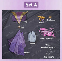 Load image into Gallery viewer, IN STOCK UWOWO Tecnaa Cosplay Anime Cosplay Costume Big Fairy Wings Cosplay Princes Costume Outfit Butterfly Halloween Costumes
